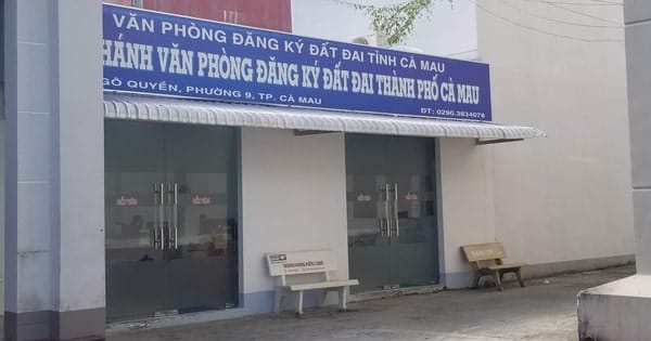 Văn phòng đăng kí đất đai Cà mau