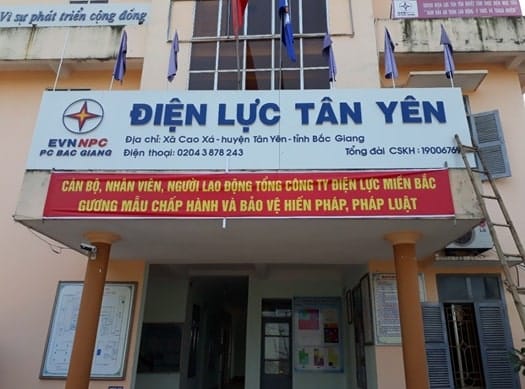 số điện thoại điện lực huyện tân yên