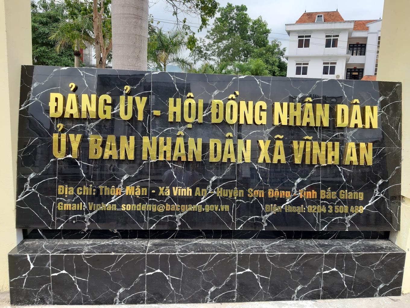 Số điện thoại công an xã Vĩnh An