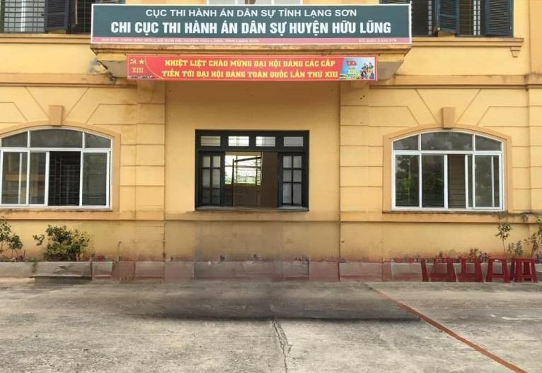 Chi cục thi hành án dân sự huyện Hữu Lũng tỉnh Lạng Sơn số điện thoại địa chỉ liên hệ