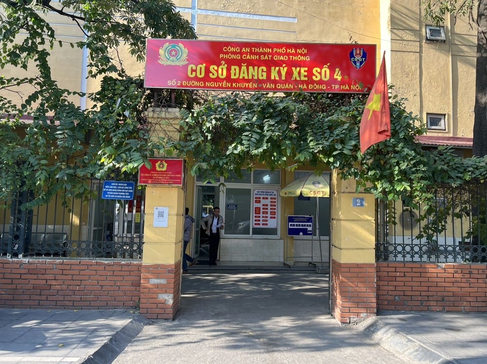 số điện thoại đăng kí xe ô tô tỉnh Hà Nội