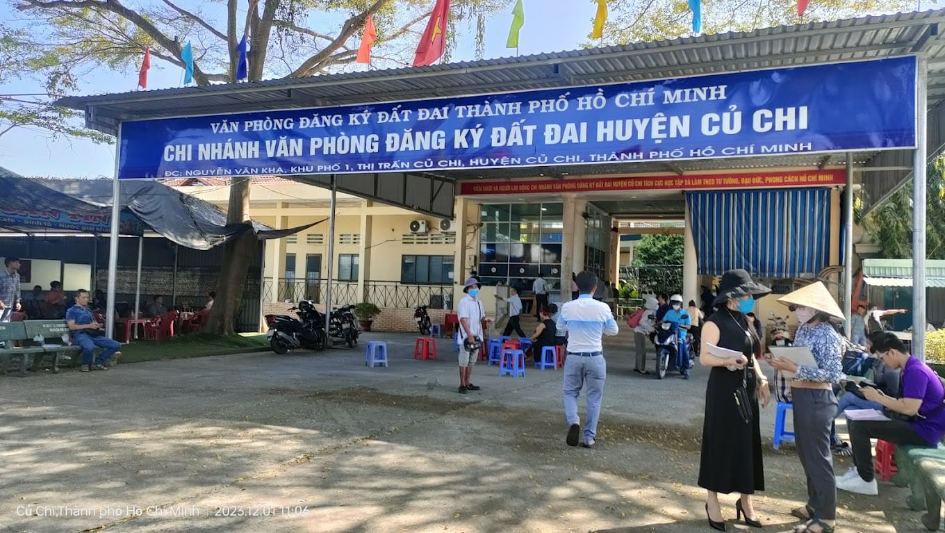 số điện thoại văn phòng đăng ký đất đai huyện củ chi